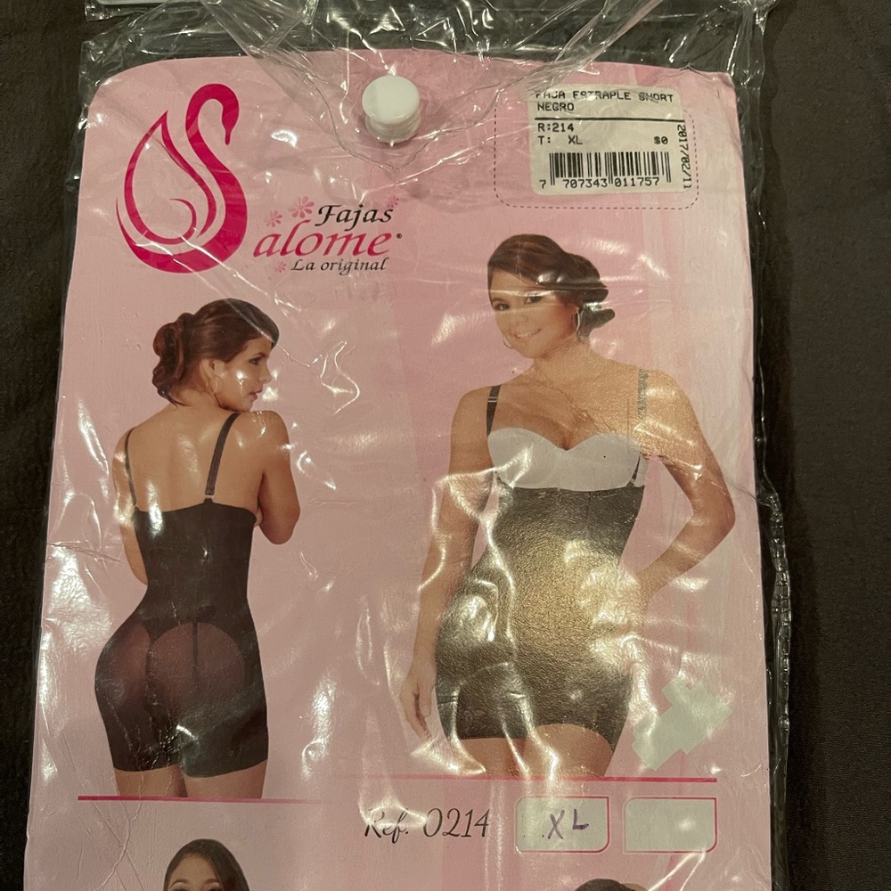 Black Colombian waist trainer under garment